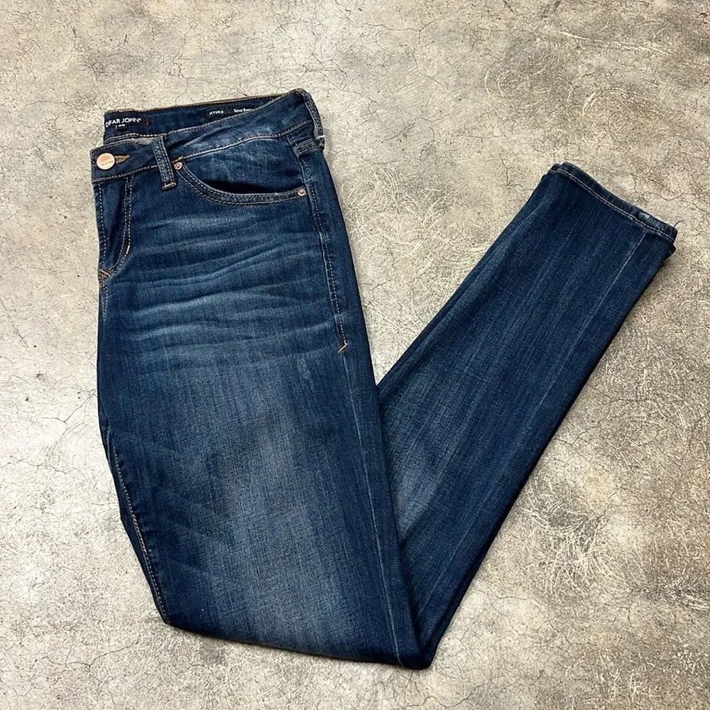 * Dear John, blue denim, hybrid, skinny boot cut jeans